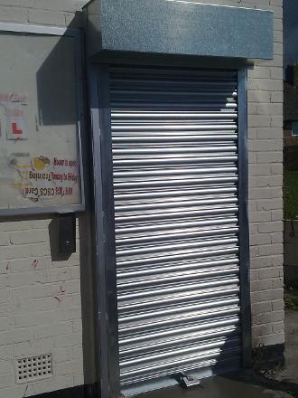 galvanised roller shutter